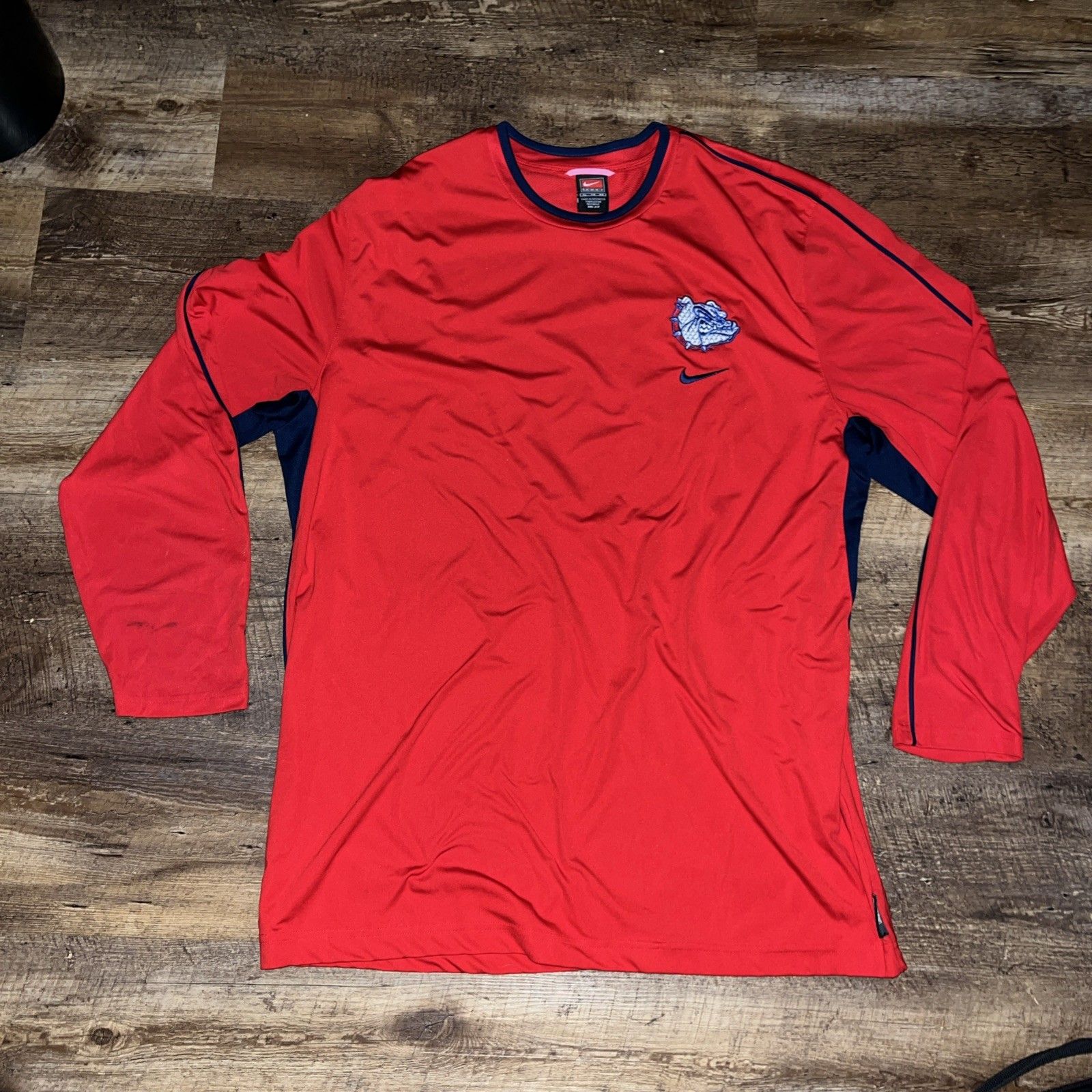 Nike Team Gonzaga Bulldogs Mens Red Shooting Shirt Pullover Size Xl Nike Team Gonzaga Bulldogs Mens Red Shooting Shirt Pullover Size Xl
